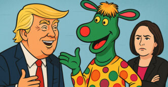 Donald Trump, Polkaroo, and Rosemary Barton