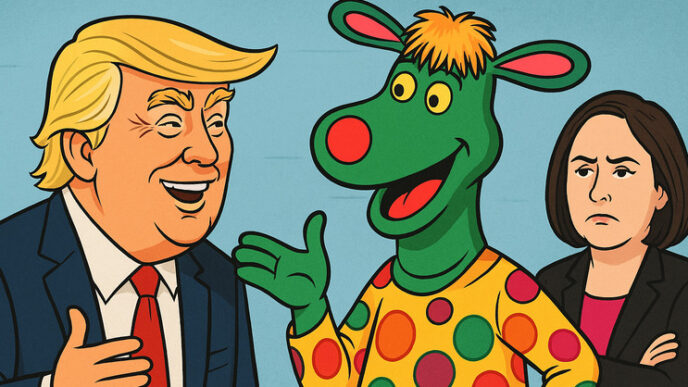 Donald Trump, Polkaroo, and Rosemary Barton